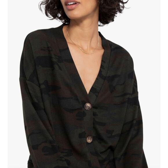 Sanctuary Sweaters - Sanctuary Daytripper Camouflage Cardigan XL